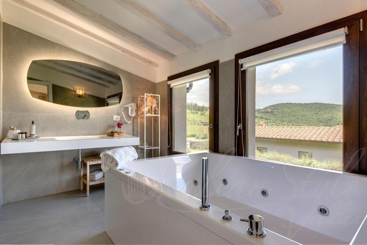 Villa Il Tinaio Panzano in Chianti Bagian luar foto